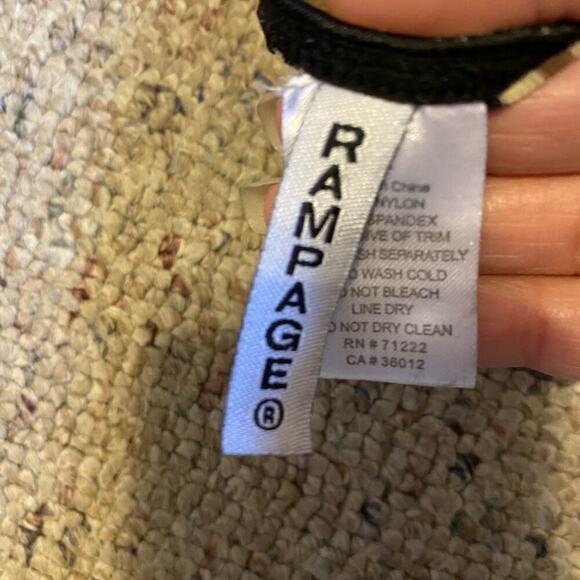 Vintage Y2K Rampage Sheer Mesh Animal Print Cami Lingerie Tank Top 2X Sexy Love - Picture 5 of 9